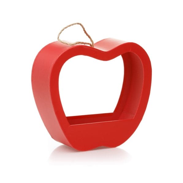 Cutie în formă de măr cu mâner - roșu 1 - craftup.ro