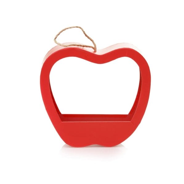 Cutie în formă de măr cu mâner - roșu 4 - craftup.ro