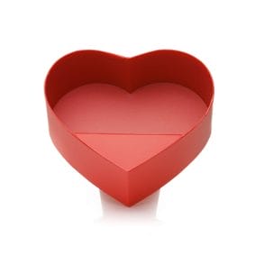Cutie inimă deschisă cu suport - roșu 2 - craftup.ro
