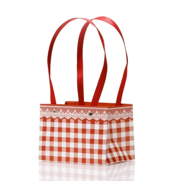 Cutii cu mâner model picnic - roșu 1 - craftup.ro