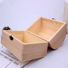 Cutie cufăr din lemn medie 12x8x9cm 2