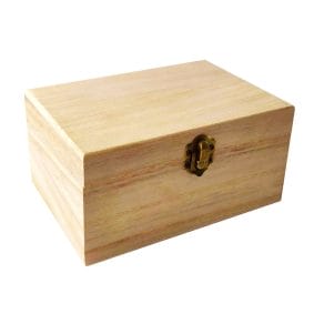 Cutie dreptunghiulară din lemn medie 11x6x5cm 1