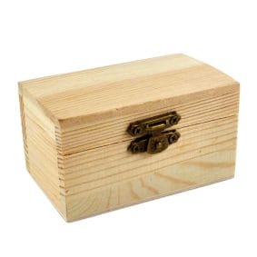 Cutie dreptunghiulară din lemn mică 9x6x5cm 1