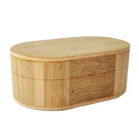 Cutie ovală din lemn medie 15x8x6cm 1