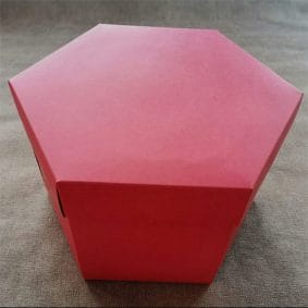 Cutie foto explozivă hexagonală (Explosion Box) - roșu 3