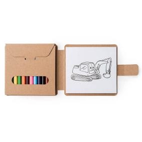 Set de colorat cu desene și creioane 1